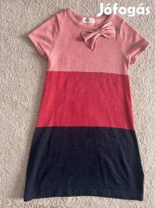 H&M csillámos kislány ruha, 122/128
