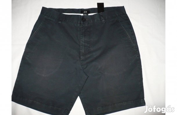 H&M-es férfi sötétkék rövidnadrág, 48-as méret