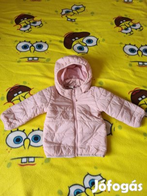 H&M-es púderrózsaszín, 80-as kislány steppelt  átmeneti dzseki