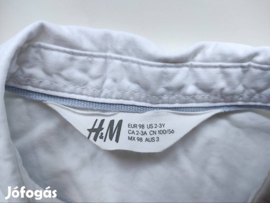 H&M fehér ing 