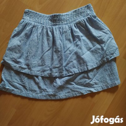 H&M fehér kék csíkos női szoknya M