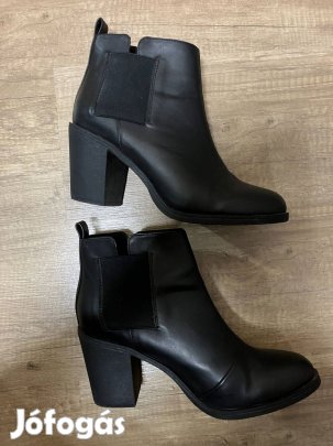 H&M fekete női bokacsizma, méret: 40-41