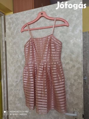 H&M fényes nude tüllös alkalmi ruha