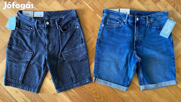 H&M férfi rövidnadrág csomag slim, 32-es méret, új, féláron