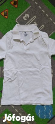 H&M galléros, piké póló, pólóing Új fehér 134 140