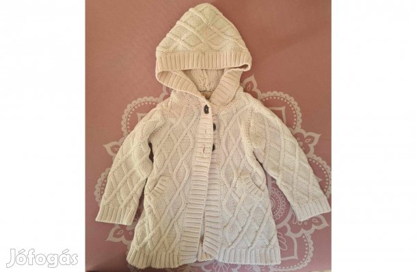 H&M halvány rózsaszín kötött kardigán 80-as