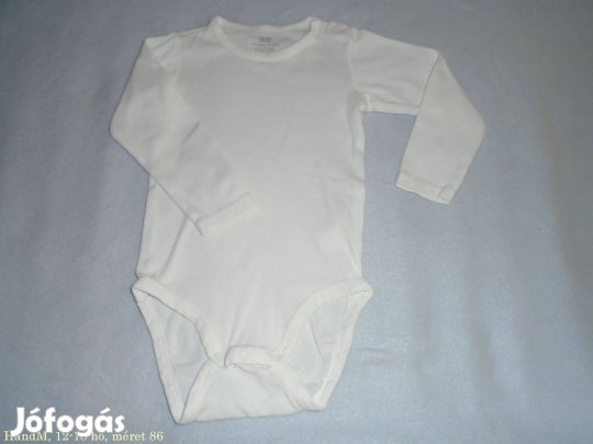 H&M hosszú ujjú body 12-18 hó (méret 86)
