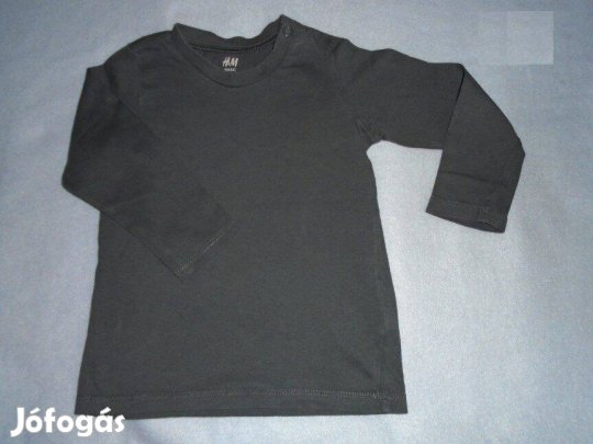 H&M hosszú ujjú felső 9-12 hó (méret 80) szürke
