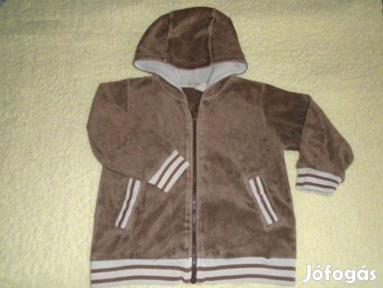 H&M kapucnis cipzáras pulóver 12-18 hó méret 86