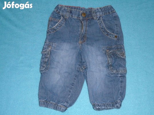 H&M kék farmer jogger nadrág 9-12 hó (méret 80)