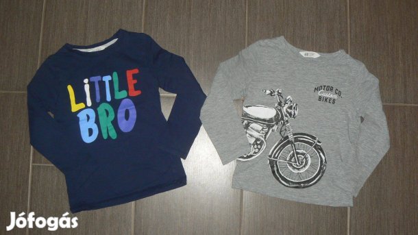 H&M kisfiú 122-128 pamut hosszú ujjú póló csomag Hibátlan!