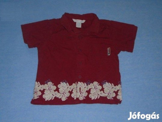H&M mintás rövid ujjú ing 9-12 hó (méret 80)