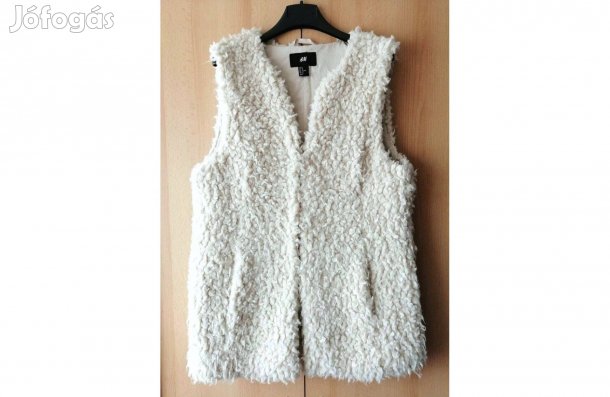 H&M műszőrme női mellény M-es