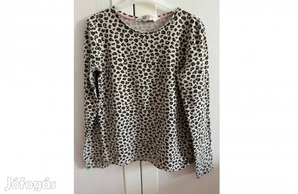 H&M párduc mintás lány póló hosszú ujjú 134/140