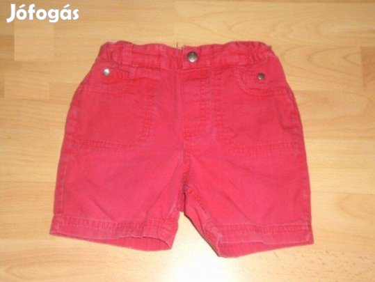 H&M piros színű rövidnadrág 4-6 hó (méret 68) - dereka állítható