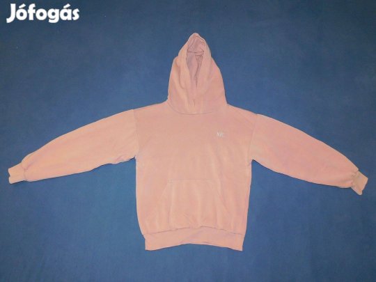 H&M rózsaszín, kapucnis felső, pulóver 146-152-es, 11-12 évesre