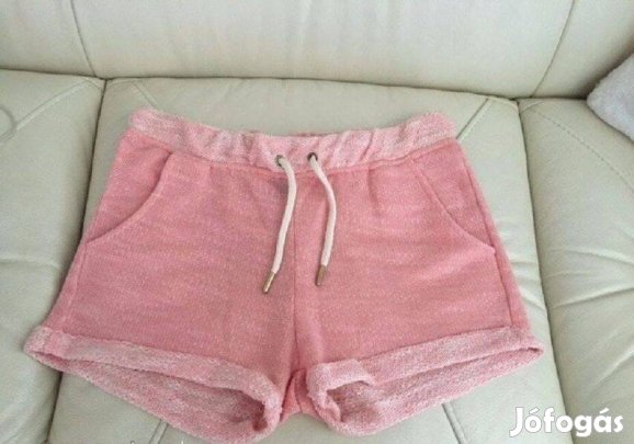 H&M rózsaszín pamut rövidnadrág short S