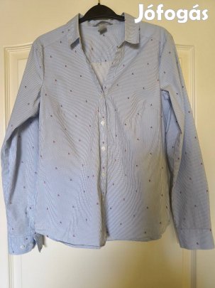 H&M rugalmas cseresznyés csíkos női ing 38