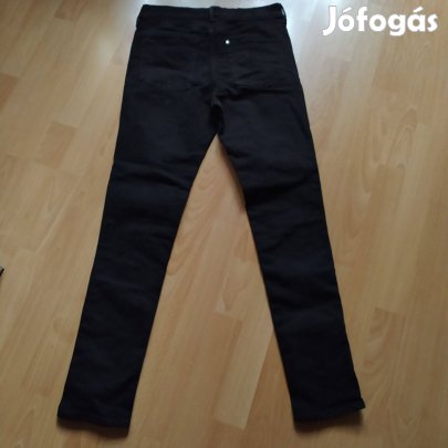 H&M skinny rugalmas fekete férfi nadrág 30/32