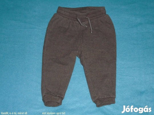 H&M sötét színű jogger nadrág 4-6 hó (méret 68)