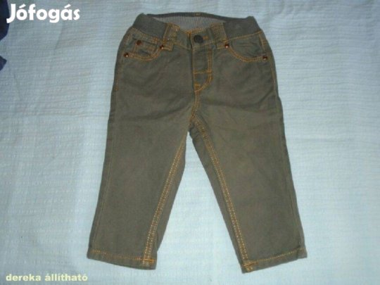 H&M sötét színű nadrág 4-6 hó (méret 68) - dereka állítható