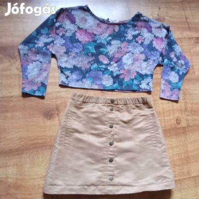 H&M szoknya felsővel.158.