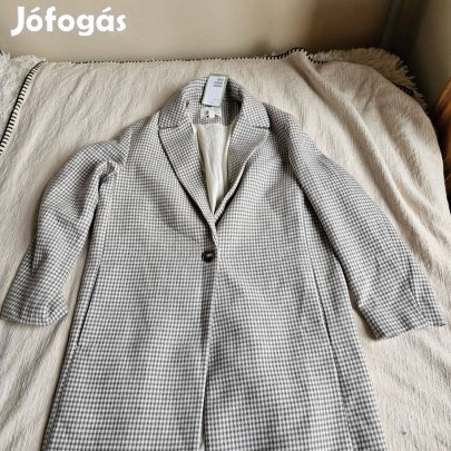 H&M szövet kabát M-es méret új gyapjúkeverék 18% gyapjú