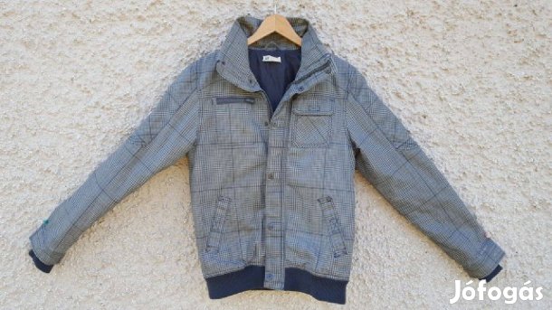 H&M szürke mintás középvastag női kabát. L