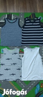 H&M ujjatlan póló, tirkó csomag 110/116