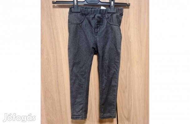 H&M vékony gyerek farmer, fekete 92-es