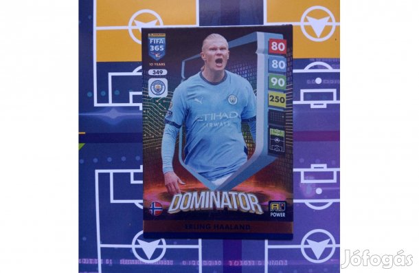 Haaland (Manchester City) Panini Fifa 365 2025 Dominator focis kártya