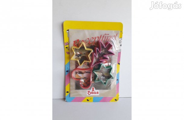 Haas sütikiszúró fenyő csillag szív receptfüzettel új bontatlan_