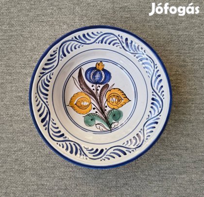 Habán kerámia tányér falitál népművészeti kézműves