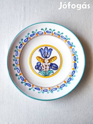 Habán mintás kerámia falitányér - 26 cm