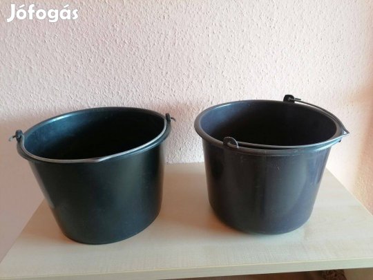 Habarcsos - kőműves rugalmas műanyag vödör - nagy teherbírású 12l