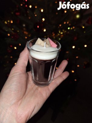 Habos kávé szójaviasz gyertya