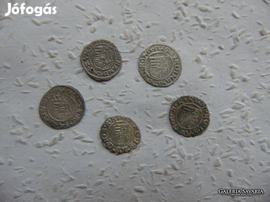 Habsburg ezüst dénár 5 darab LOT ! 09 Kép szerinti állapotban