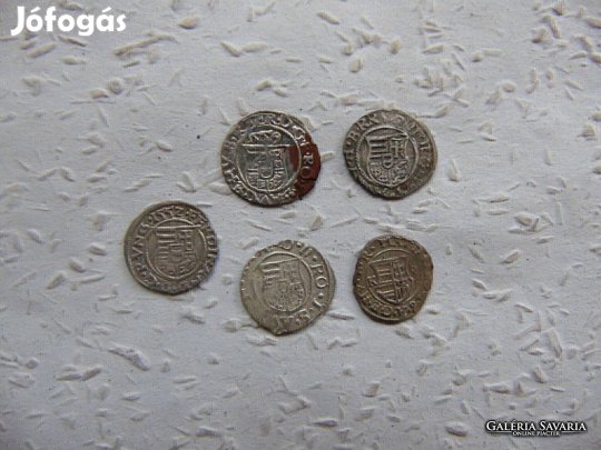 Habsburg ezüst dénár 5 darab LOT ! 11 Kép szerint