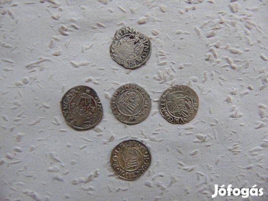 Habsburg ezüst dénár 5 darab LOT ! 13 Kép szerint