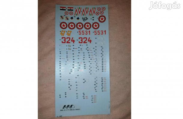 Had MiG-21bis matricaszett magyar 1:72