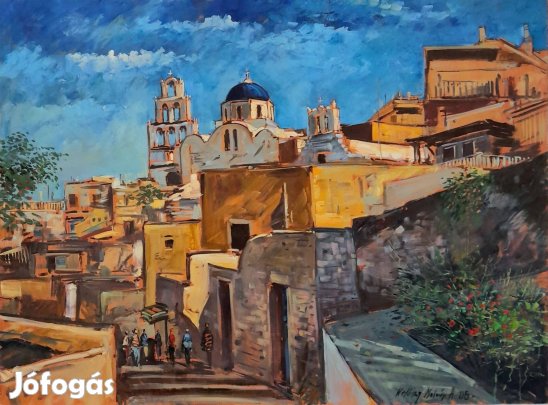 Hadházy Molnár Attila festmény, 70 x 100 cm