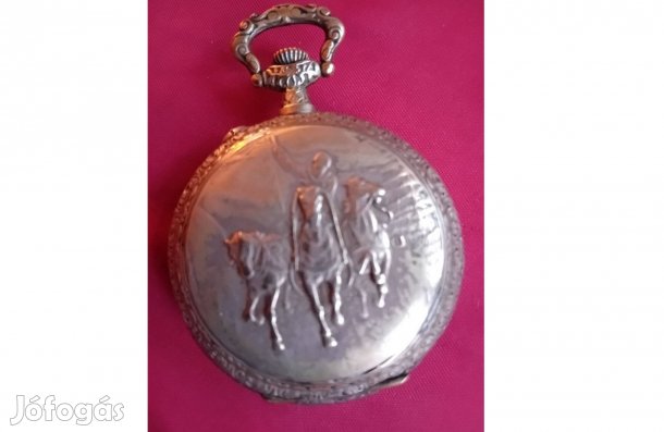 Hagyatékból Roskopf Postás Duplafedeles zsebóra eladó