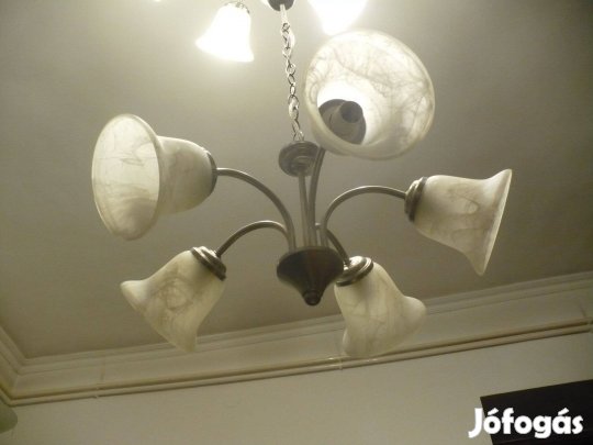 Hagyományos 5 karos mennyezeti lámpa