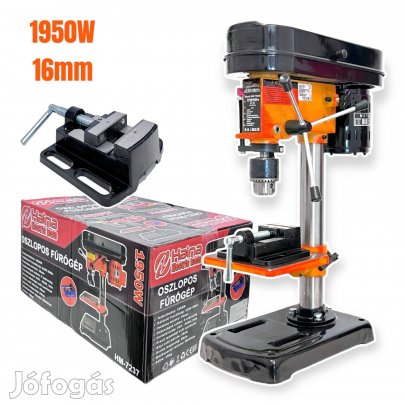 Haina HM-7237 Állványos Oszlopos Fúrógép 1950W, 16mm Tokmány, Fémtalpa