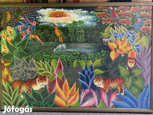 Haiti dzsungel kép olaj-vászon 100x150 cm