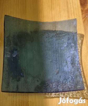 Hajlított üveg és kerámia tál, egyben 900 Ft