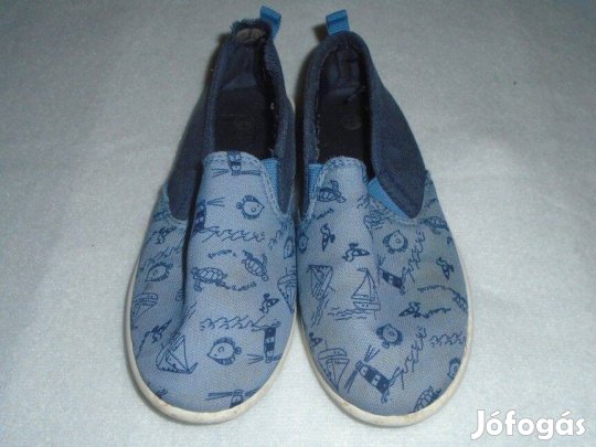 Hajó világítótorony mintás kék cipő méret 28