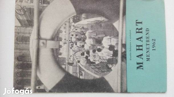 Hajós relikvia ritka szép db 1962-es Mahart Menetrend