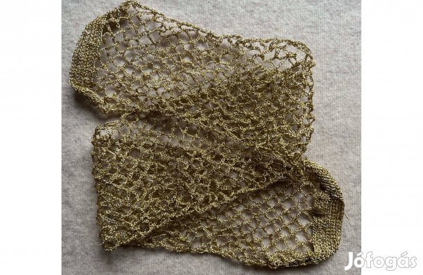 Hajpánt, sál, öv horgolt arany