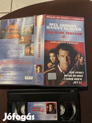 Halálos fegyver 1 vhs kistok akció.  